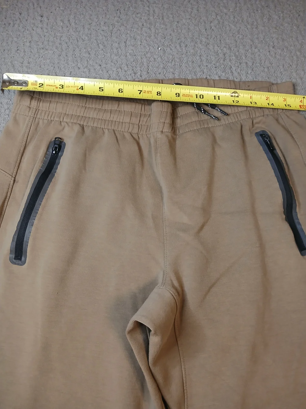 Old Navy Mens Joggers Pants Medium Brown 4 Way Stretch Straight  Drawstring